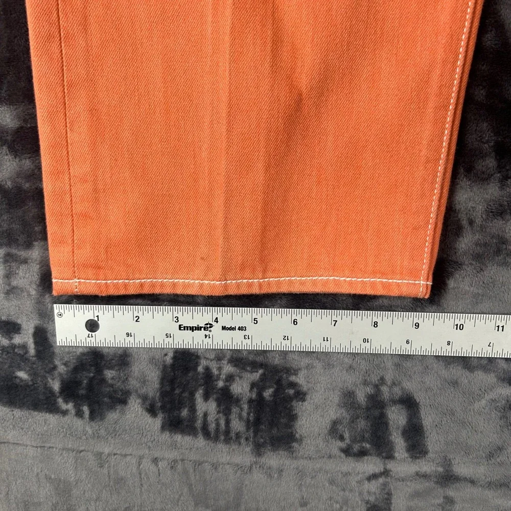 Levi's 501 Original Fit Jeans Mens 42x32 Orange Button Fly